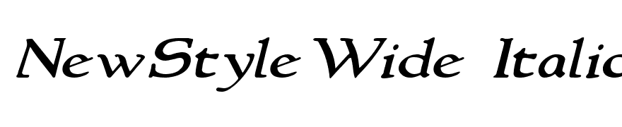 NewStyleWide Italic