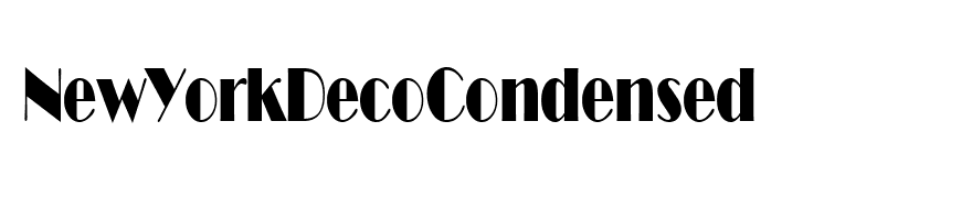 NewYorkDecoCondensed