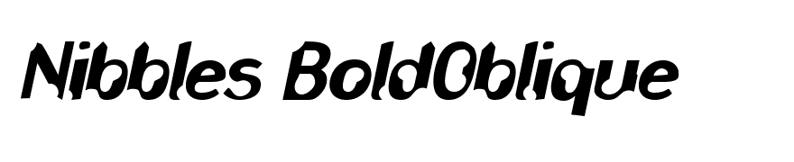 Nibbles BoldOblique