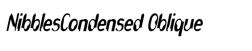 NibblesCondensed Oblique