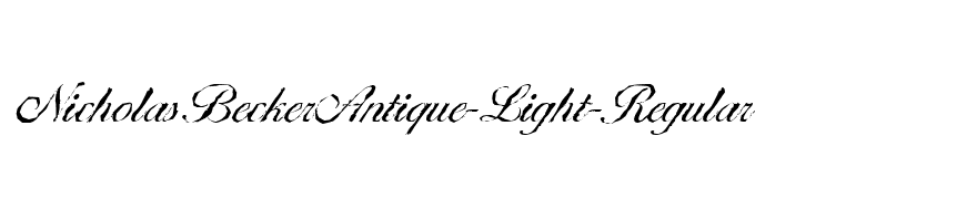 NicholasBeckerAntique-Light-Regular