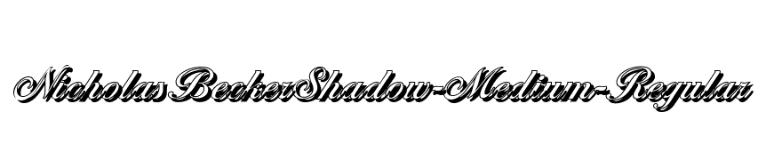 NicholasBeckerShadow-Medium-Regular