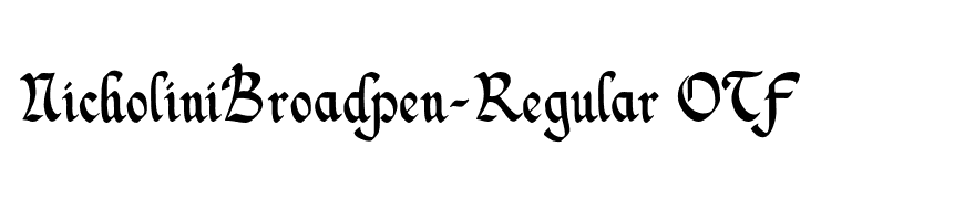 NicholiniBroadpen-Regular OTF
