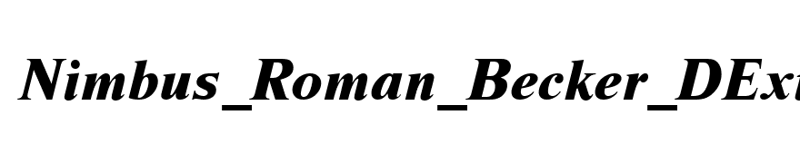 Nimbus_Roman_Becker_DExtBol_Italic