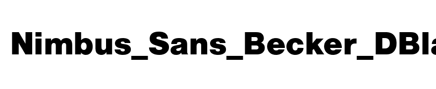 Nimbus_Sans_Becker_DBla