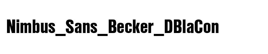 Nimbus_Sans_Becker_DBlaCon