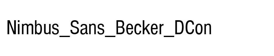 Nimbus_Sans_Becker_DCon