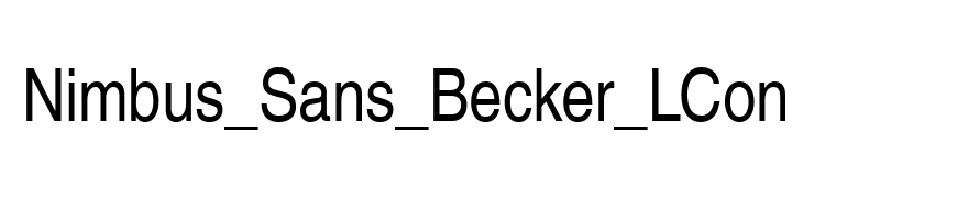 Nimbus_Sans_Becker_LCon