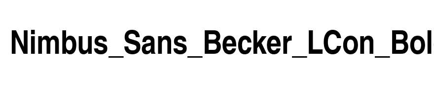 Nimbus_Sans_Becker_LCon_Bold