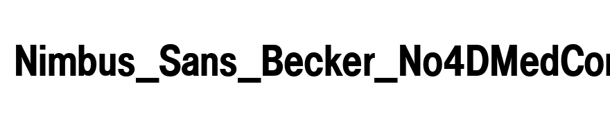 Nimbus_Sans_Becker_No4DMedCon