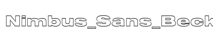 Nimbus_Sans_Becker_OutDBlaExt