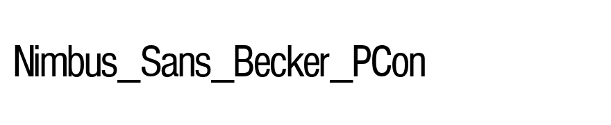 Nimbus_Sans_Becker_PCon