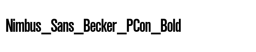Nimbus_Sans_Becker_PCon_Bold