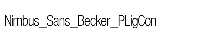 Nimbus_Sans_Becker_PLigCon