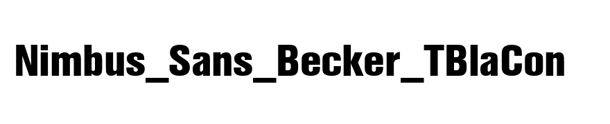 Nimbus_Sans_Becker_TBlaCon