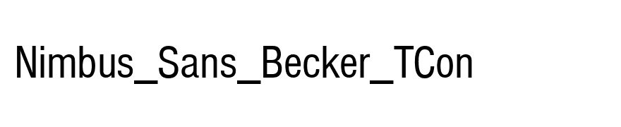 Nimbus_Sans_Becker_TCon
