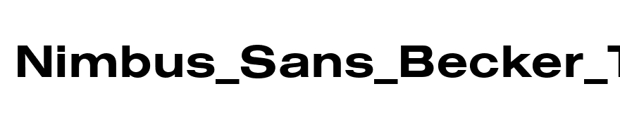 Nimbus_Sans_Becker_TExt_Bold