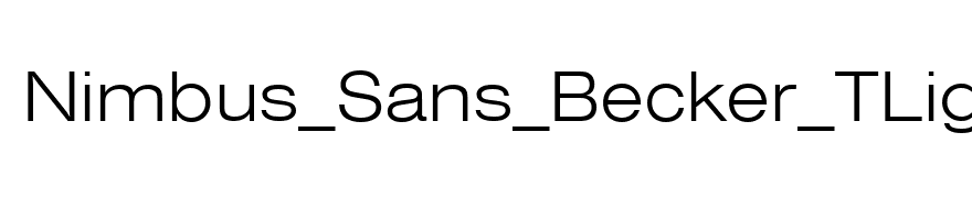Nimbus_Sans_Becker_TLigExt