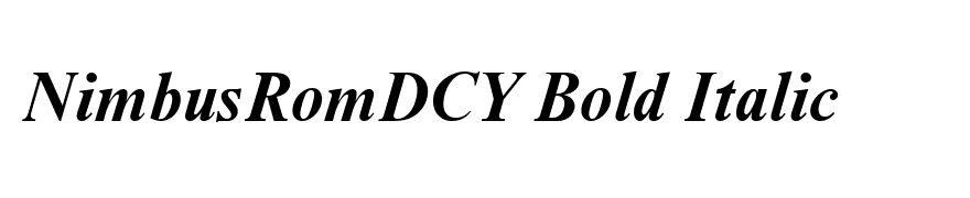 NimbusRomDCY Bold Italic