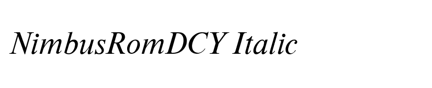 NimbusRomDCY Italic