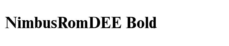 NimbusRomDEE Bold