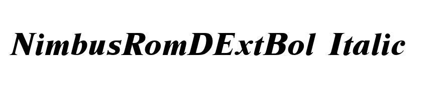 NimbusRomDExtBol Italic