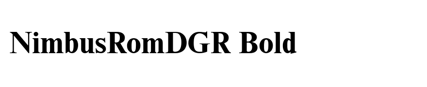 NimbusRomDGR Bold