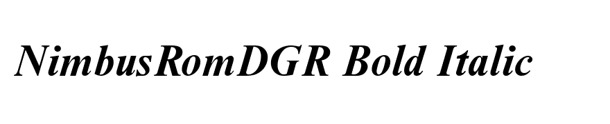 NimbusRomDGR Bold Italic