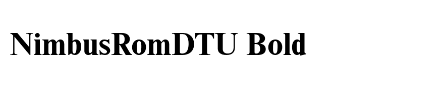 NimbusRomDTU Bold