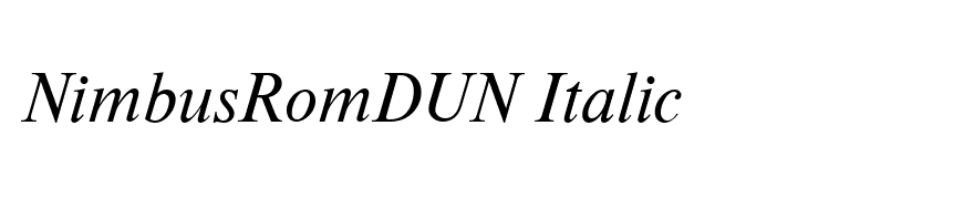 NimbusRomDUN Italic