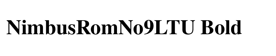NimbusRomNo9LTU Bold