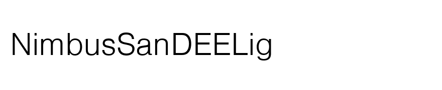 NimbusSanDEELig