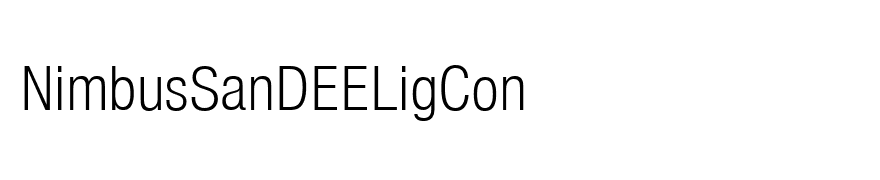 NimbusSanDEELigCon