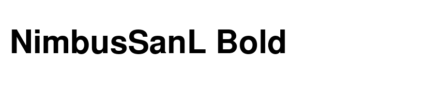 NimbusSanL Bold