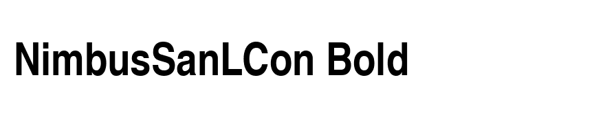 NimbusSanLCon Bold