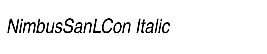 NimbusSanLCon Italic