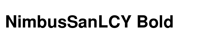 NimbusSanLCY Bold