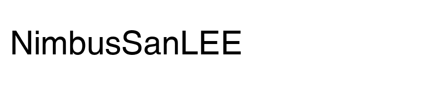 NimbusSanLEE