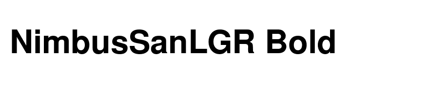 NimbusSanLGR Bold