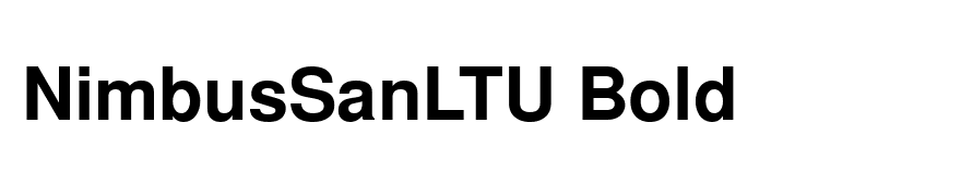NimbusSanLTU Bold