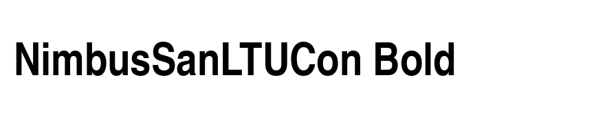 NimbusSanLTUCon Bold