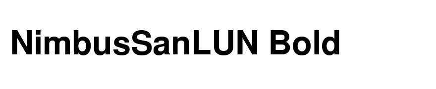 NimbusSanLUN Bold