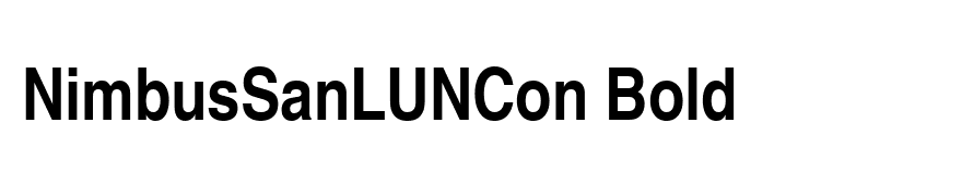NimbusSanLUNCon Bold