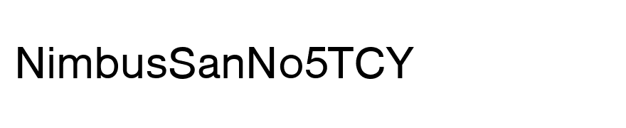 NimbusSanNo5TCY