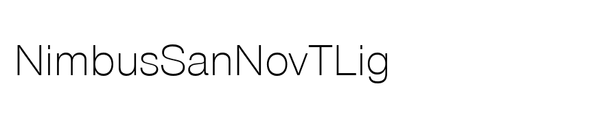 NimbusSanNovTLig