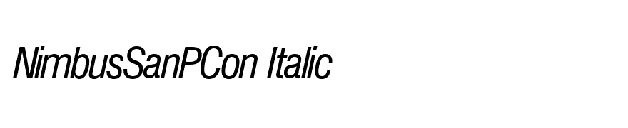 NimbusSanPCon Italic
