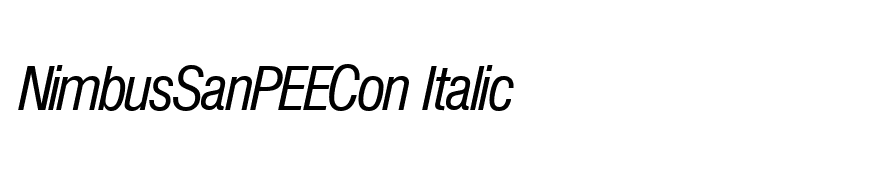 NimbusSanPEECon Italic