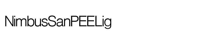 NimbusSanPEELig
