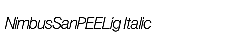 NimbusSanPEELig Italic