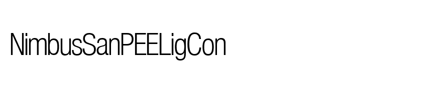 NimbusSanPEELigCon
